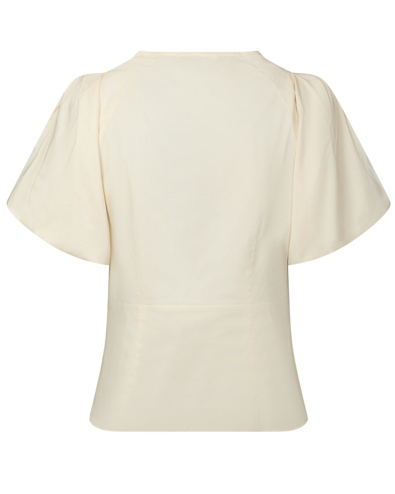 Irina Poplin Bluse Butter Yellow fra Neo Noir, gul bluse