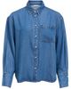 Object Frame Zila LS Skjorte Medium Blue Denim