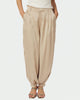 Neo Noir Fayla Drapy Satin Balloon Bukser Dark Sand