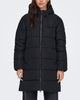 Only Clair Puffer Hood Long Jakke Black
