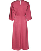 Remara Heavy Sateen Kjole Cherry Pink fra Neo Noir, mørk lyserød kjole