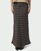 Neo Noir Viso Dot Nederdel Dark Brown