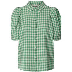 Lollys Laundry Aby Skjorte Green Check