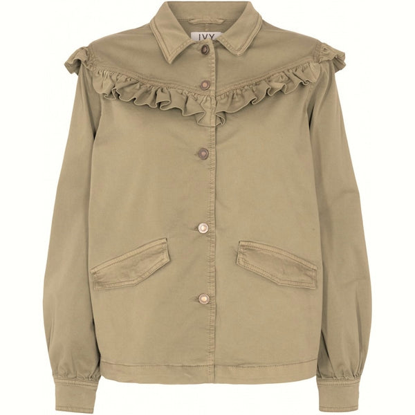 Ivy Copenhagen Karmey Frill Jakke Khaki