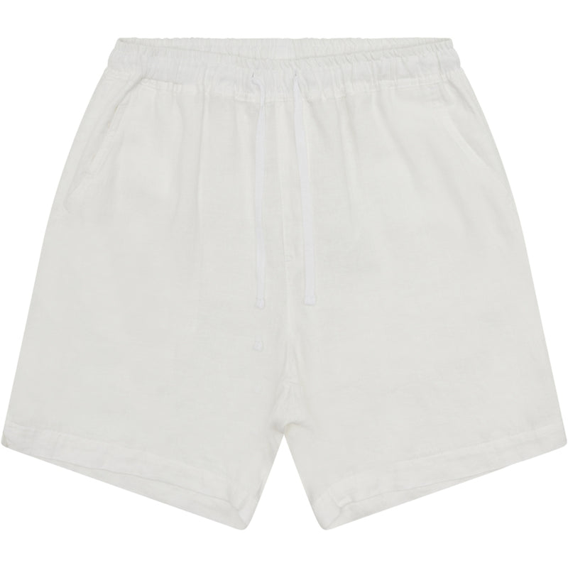 Woodbird Bommy Linen Shorts Off White