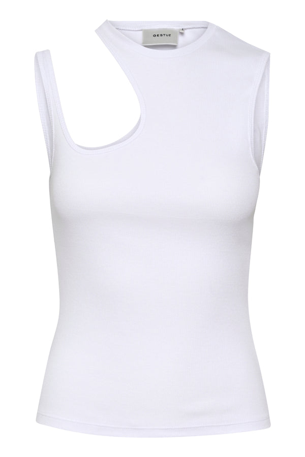 Gestuz Drew Asym Top Bright White