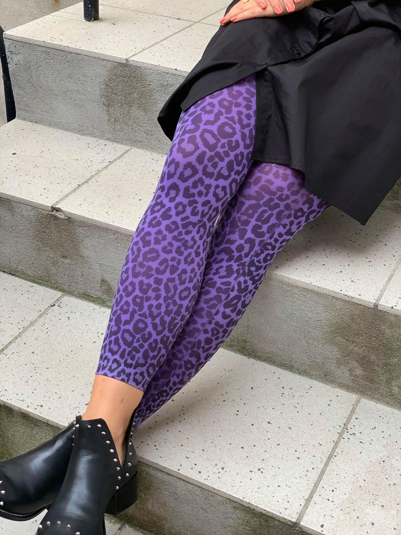 Sneaky Fox Leopard Leggings Ultra Violet