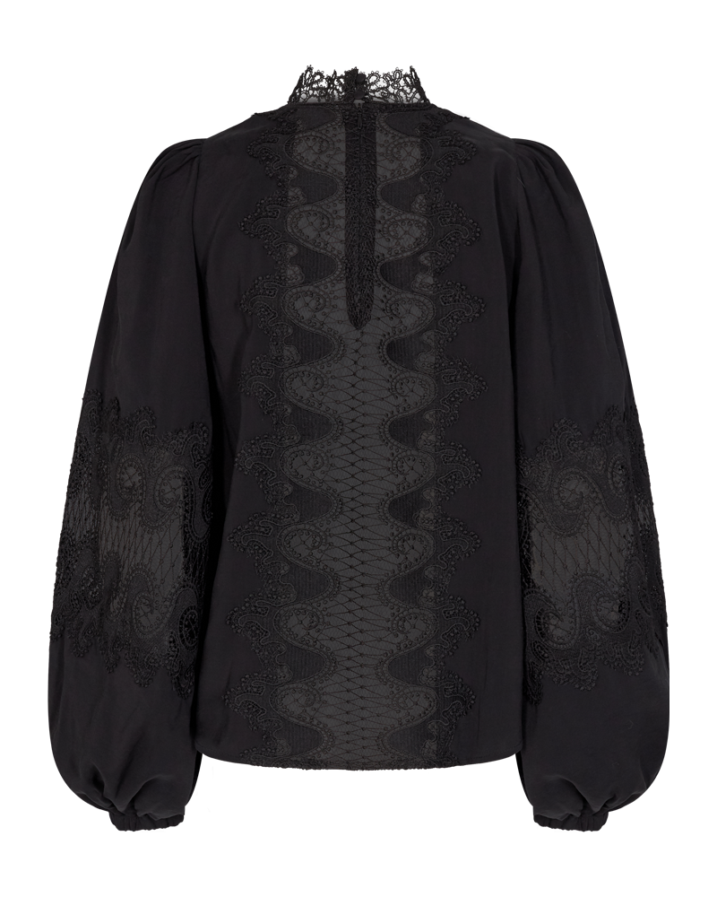 Copenhagen Muse Madelyn Peached Bluse Black