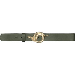 Milo Leather Belt Army Gold