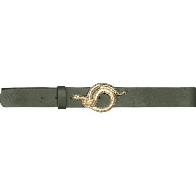 Milo Leather Belt Army Gold