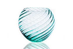 Anna Von Lipa Swirl Globe Vase 18 cm Beryl