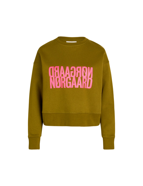 Mads Nørgaard Organic Tilvina Sweatshirt Fir Green