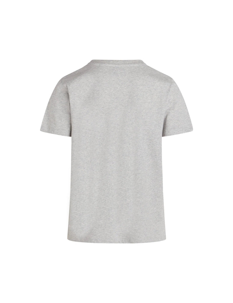 Mads Nørgaard Single Organic Trenda T-shirt Light Grey Melange