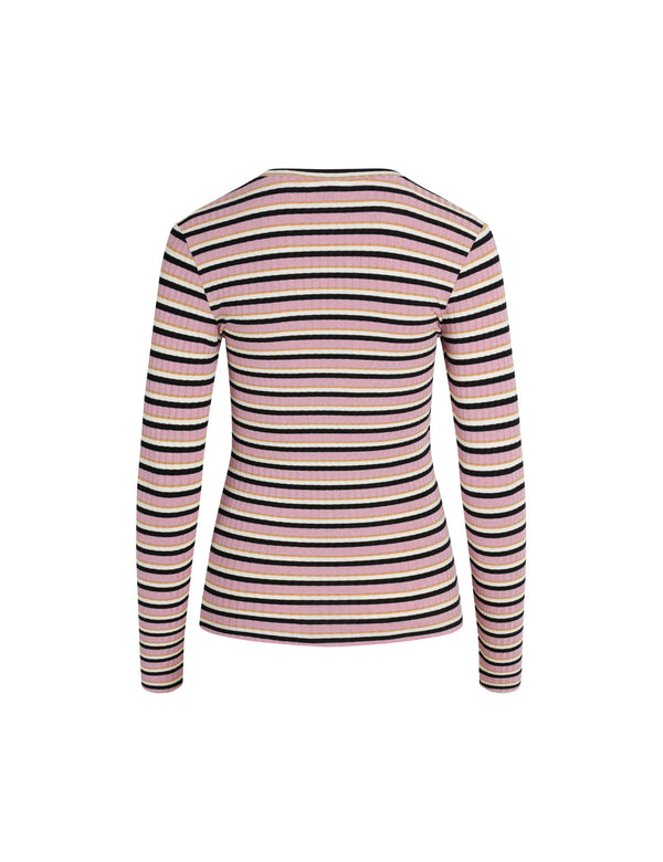 Mads Nørgaard Stripe Tuba Top Stripe Pink Lavender