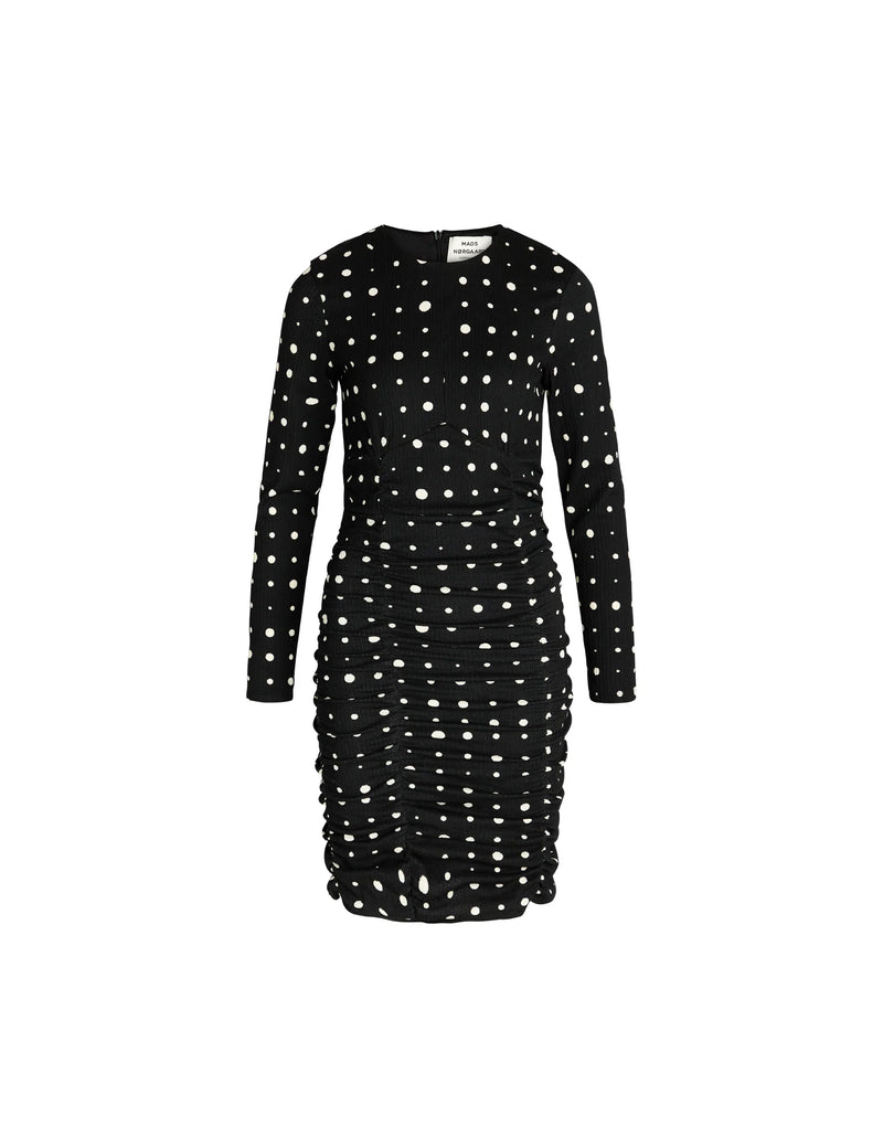 Mads Nørgaard Pollux Kjole Mini Dot Play AOP/Black