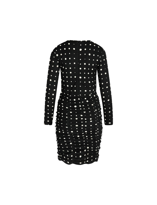 Mads Nørgaard Pollux Kjole Mini Dot Play AOP/Black