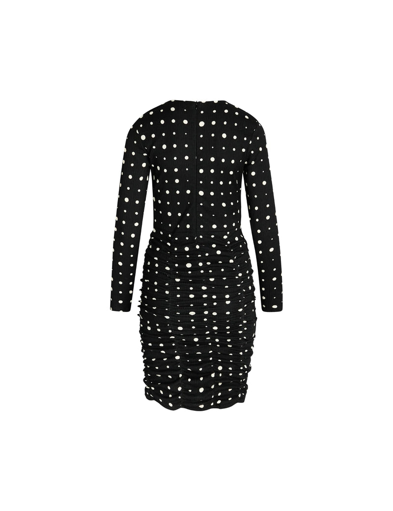 Mads Nørgaard Pollux Kjole Mini Dot Play AOP/Black