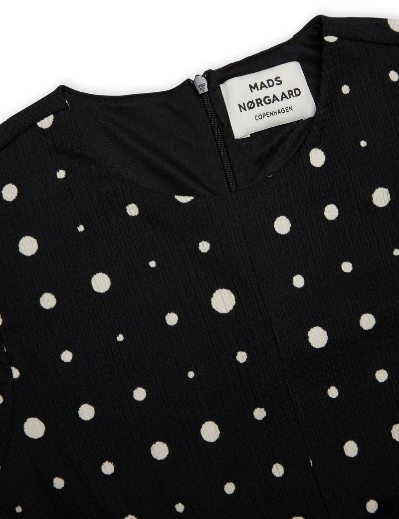 Mads Nørgaard Pollux Kjole Mini Dot Play AOP/Black