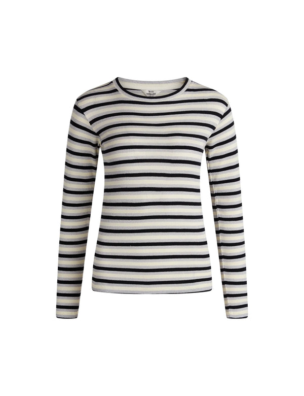 Mads Nørgaard Stripe Tuba Top Stripe/Quiet Grey