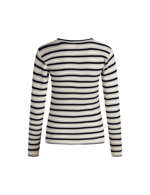 Mads Nørgaard Stripe Tuba Top Stripe/Quiet Grey