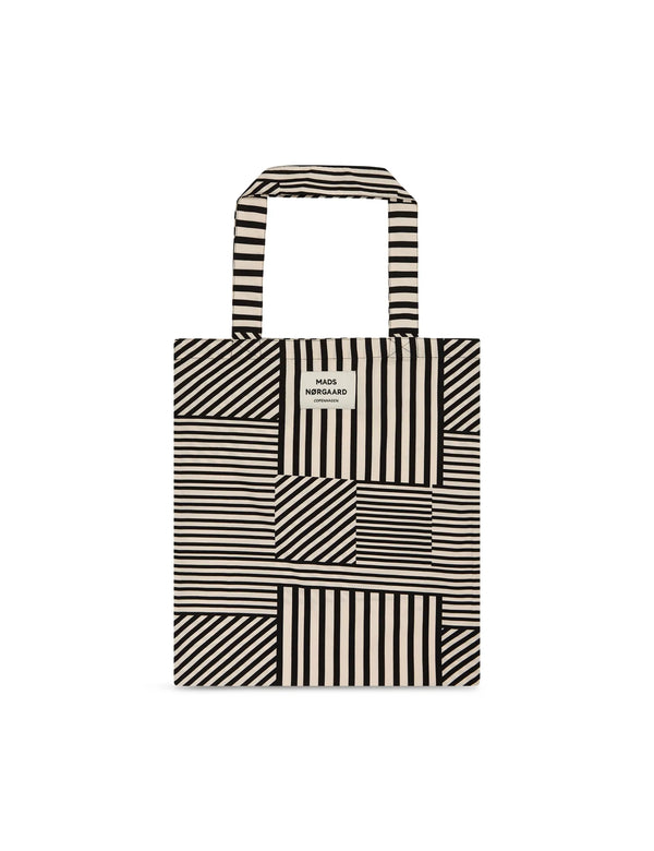 Mads Nørgaard Atoma Taske Stripe Play AOP/Black