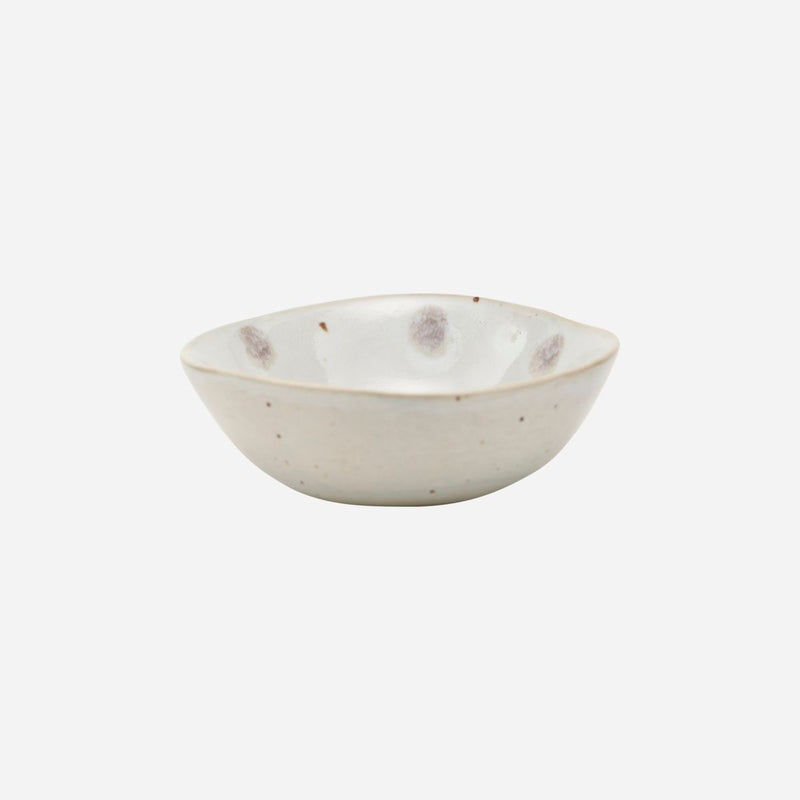 House Doctor Dots Bowl White Green