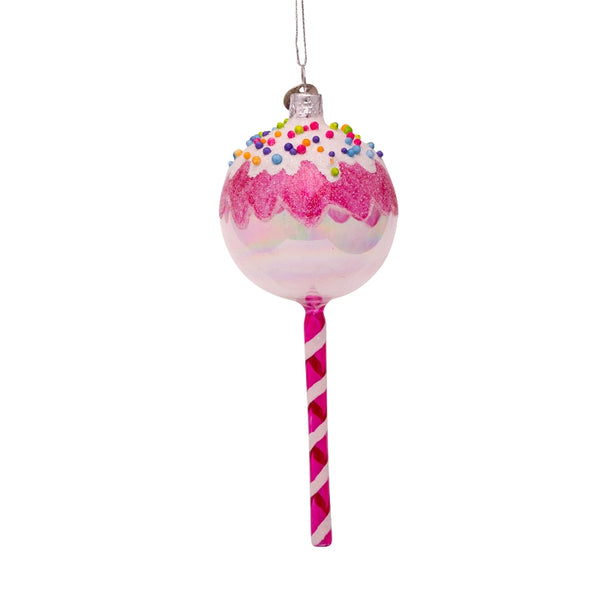 Vondels Glas Ornament Pink Lollipop