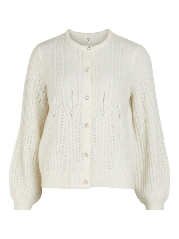 Object Ophelia Strik Cardigan Cloud Dancer