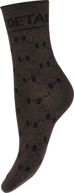 Hype The Detail Fashion Glitter Strømpe Brown/Black