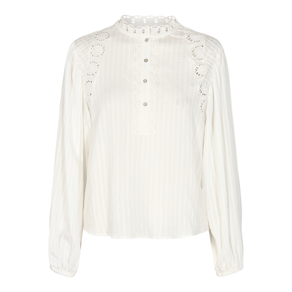 Selma Lace Bluse Off White Co'Couture