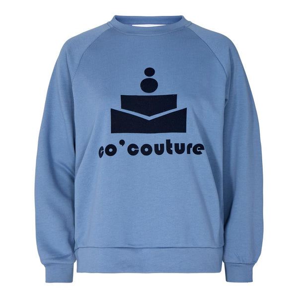 Co'Couture New Coco Floc Sweatshirt Sky Blue