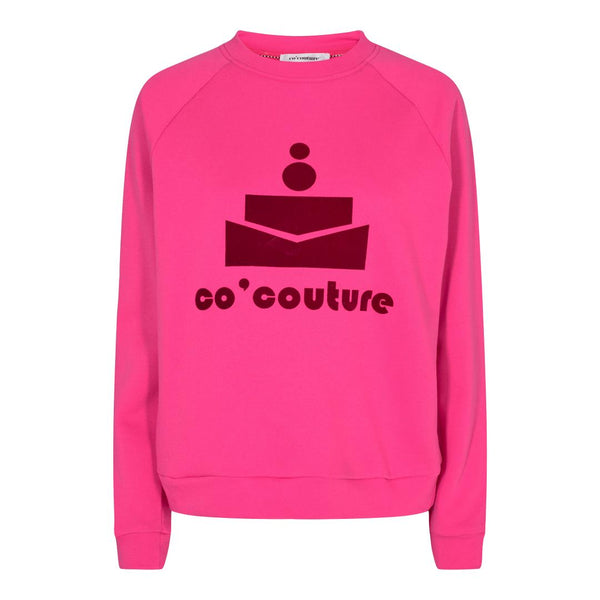 Co'Couture New Coco Floc Sweatshirt Pink