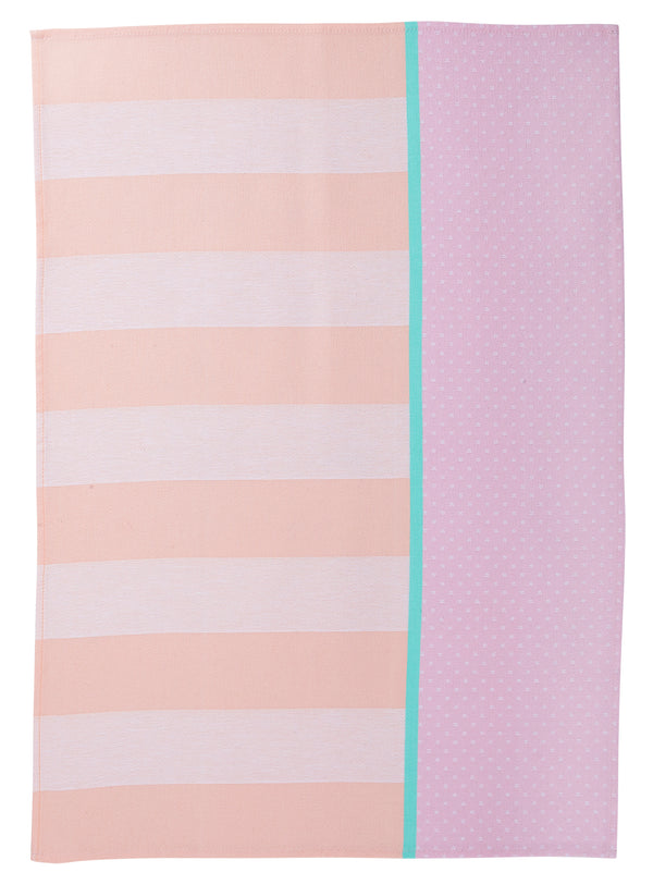 Bahne Interior Tea Towel Viskestykke Pink/Orange/White