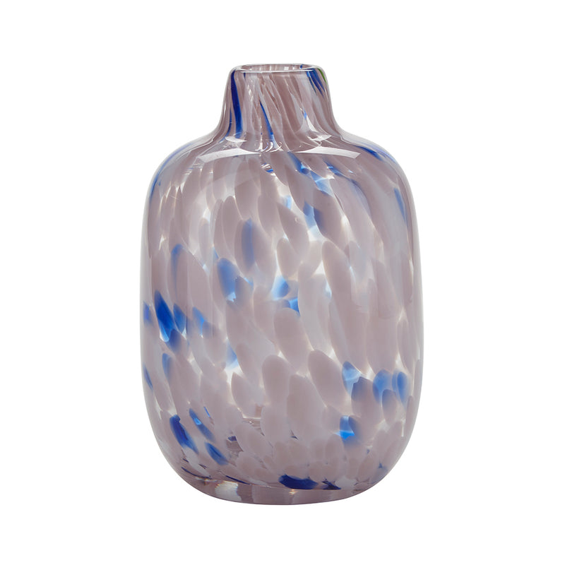 Bahne Interior Vase With Painted Dots Lilla/Blå