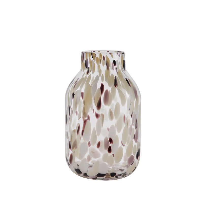 Bahne Interior Vase Mixed Colour Dots White Brown