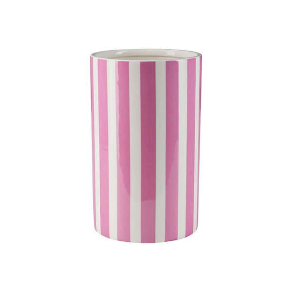 Bahne Interior Stripe Vase White/Pink
