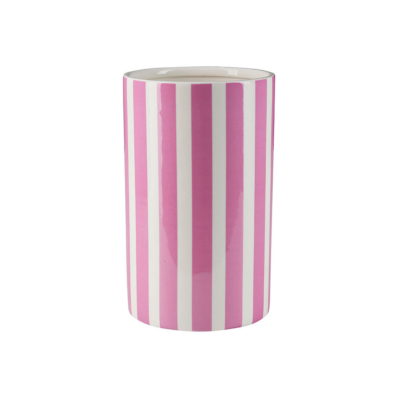 Bahne Stripe Vase White/Pink Me & Eliza