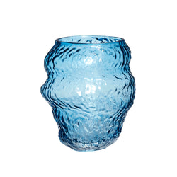 Hübsch Glas Vase Blue