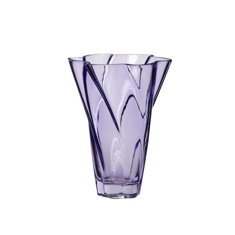 Hübsch Glas Vase Purple