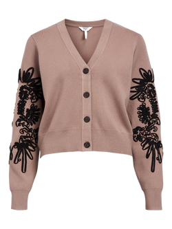 Object Joana L/S Strik Cardigan Fossil