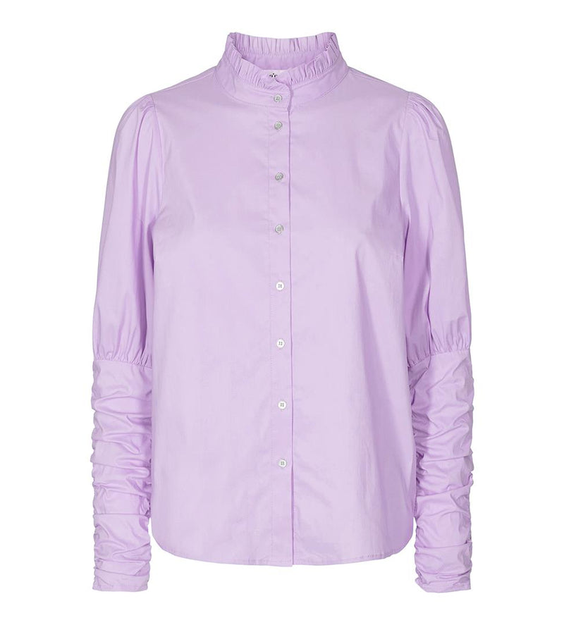 Co'Couture Sandy Popin Puff Skjorte Purple