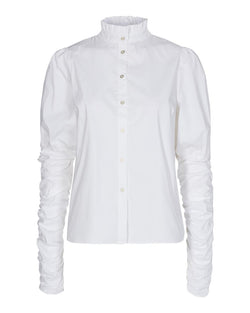 Co'Couture Sandy Popin Puff Skjorte White