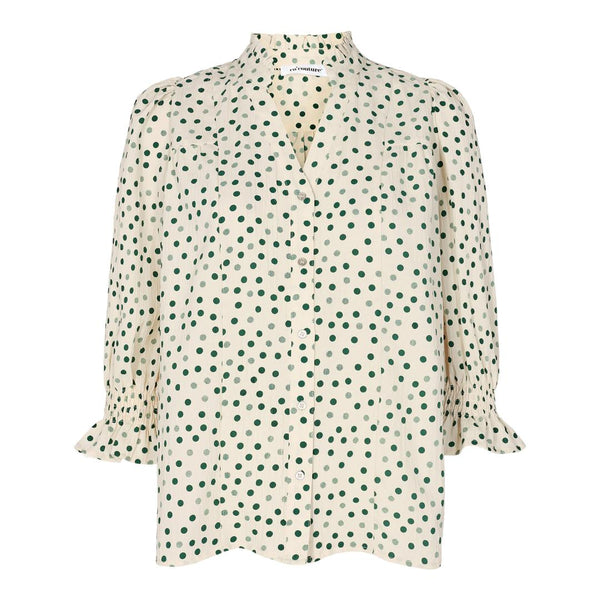 Co'Couture Dot Skjorte Green