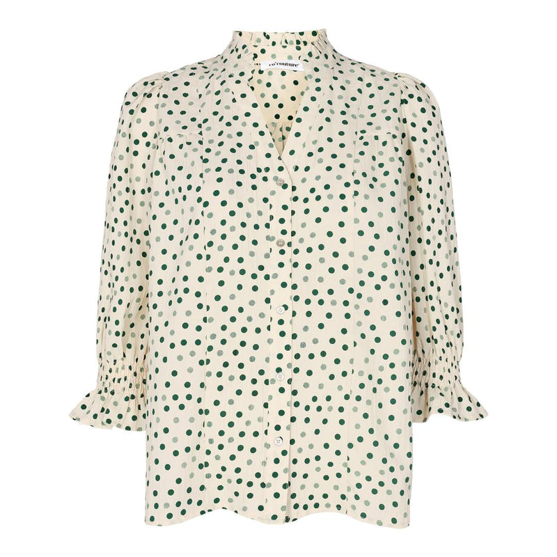 Co'Couture Dot Skjorte Green