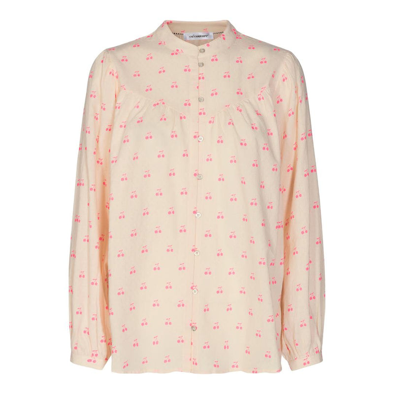 Co'Couture Cherry Skjorte Neon Pink
