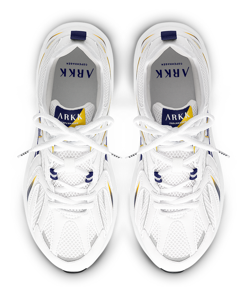 ARKK Copenhagen Oserra Mesh S-SP Sneakers White Yellow
