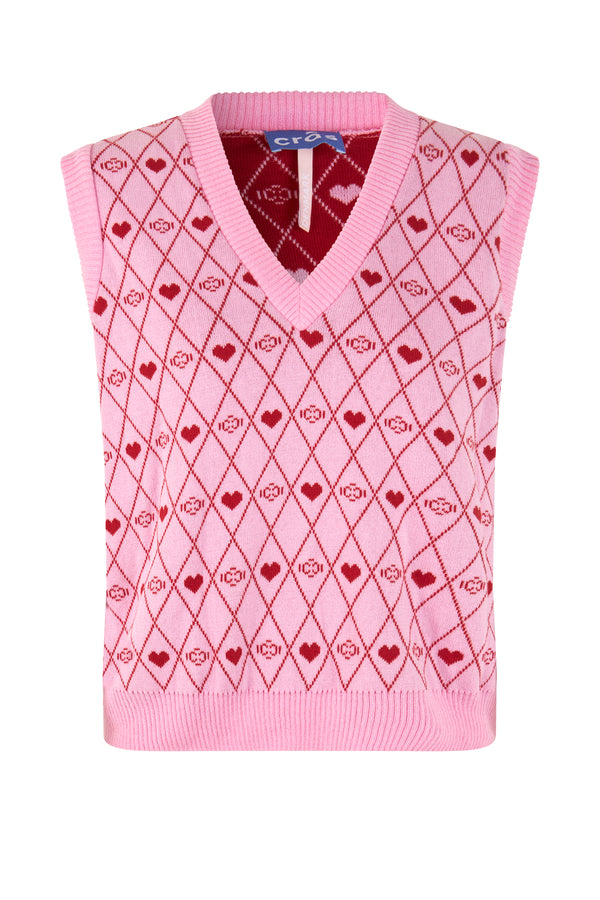 Cras Moa Vest Prism Pink