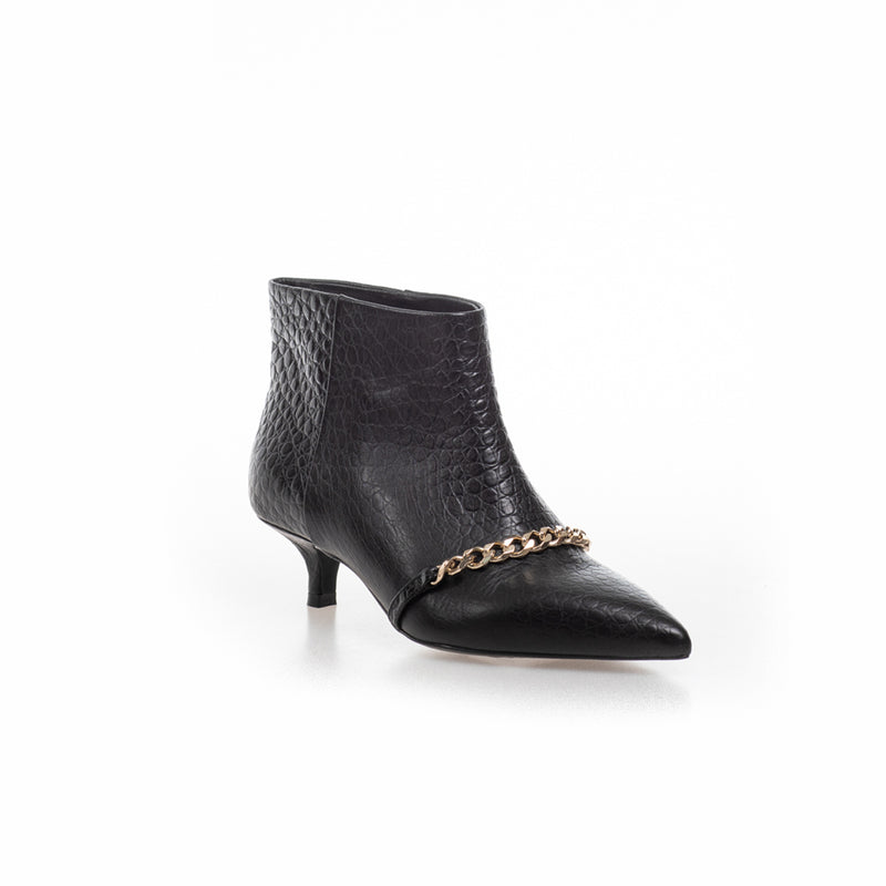 Copenhagen Shoes Pari´ Chain Støvle Black Croco