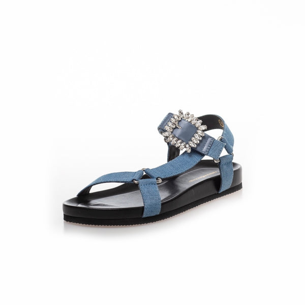 Copenhagen Shoes Simili And Diamonds Sandal Denim