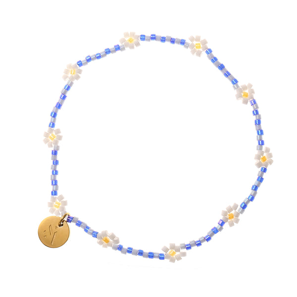 Sui Ava Daisy Armbånd Blue